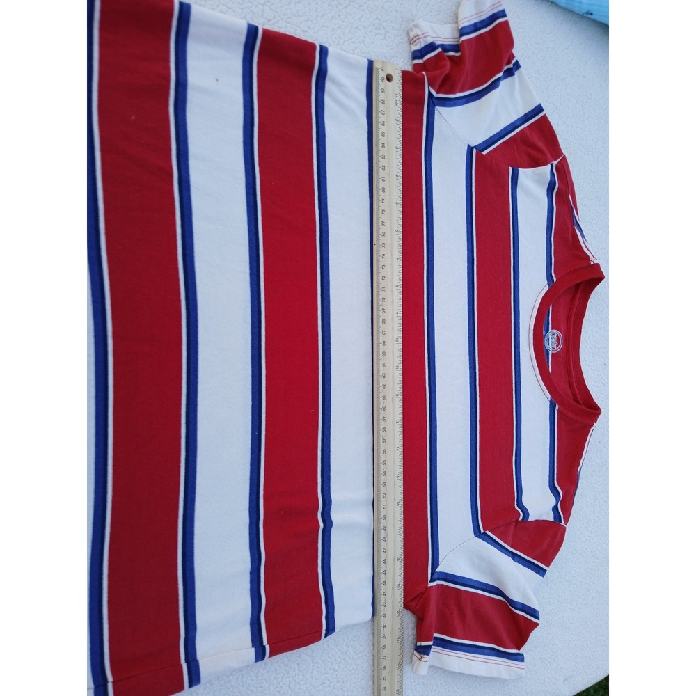 Two Wonder Nation Striped T-Shirts Boys XL 14-16 Good Husky Short Sleeve